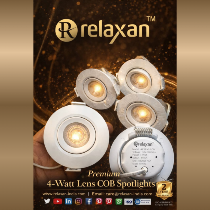 Relaxan Premium 4-Watt Lens COB Spotlight
