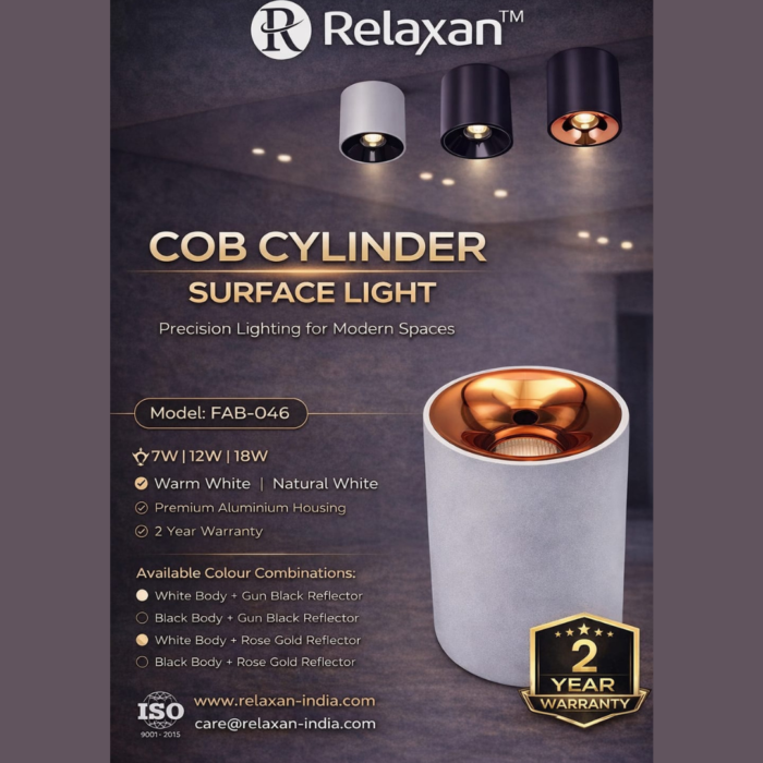Relaxan COB Cylinder Surface Light