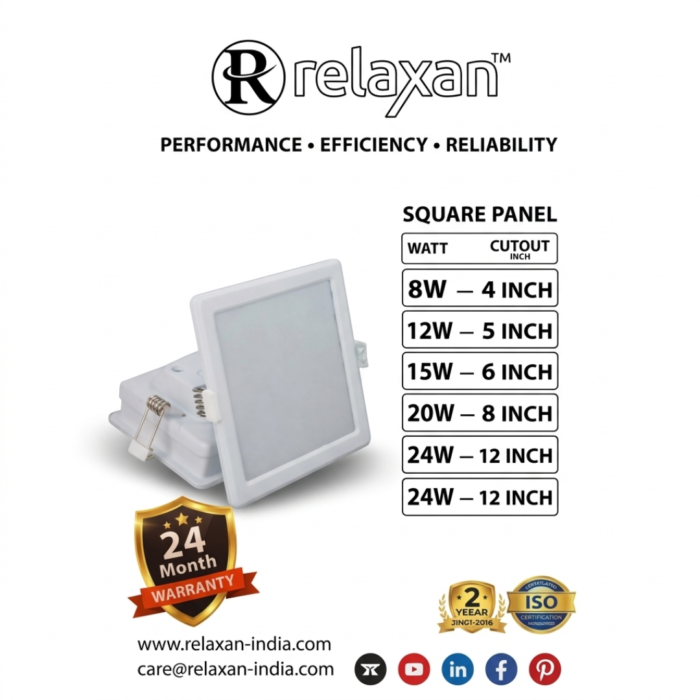 Relaxan Premium Square LED Panel Light