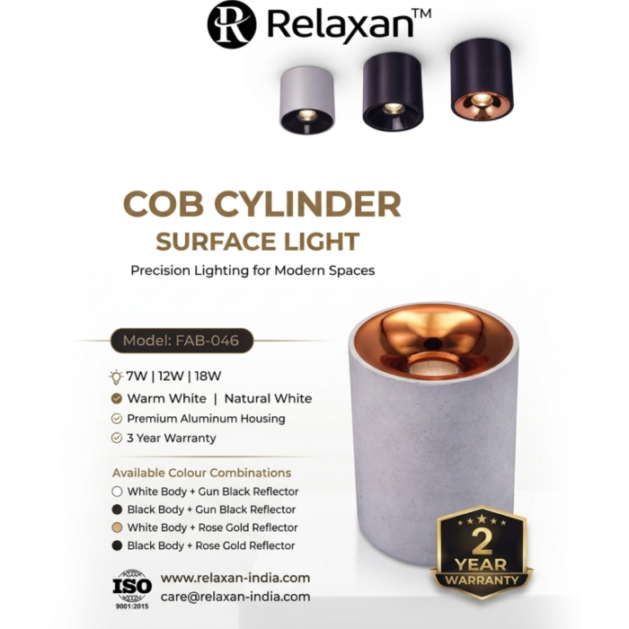 Relaxan COB Cylinder Surface Light