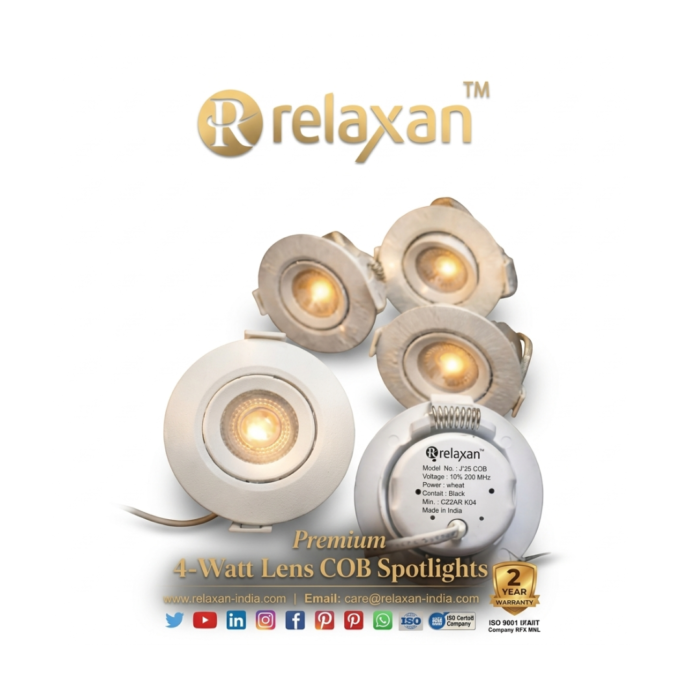 Relaxan Premium 4-Watt Lens COB Spotlight