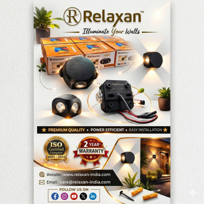 Relaxan Premium 4-Way LED Wall Light