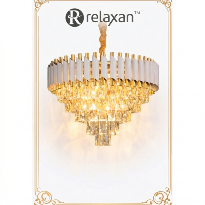 Relaxan Premium Multi-Tier Crystal Chandelier