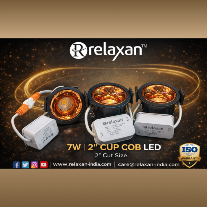 Relaxan Premium 7W 2" CUP COB LED Downlight