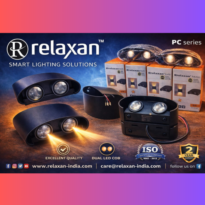 Relaxan Premium 8W Dual COB LED Wall Light (PC Series)