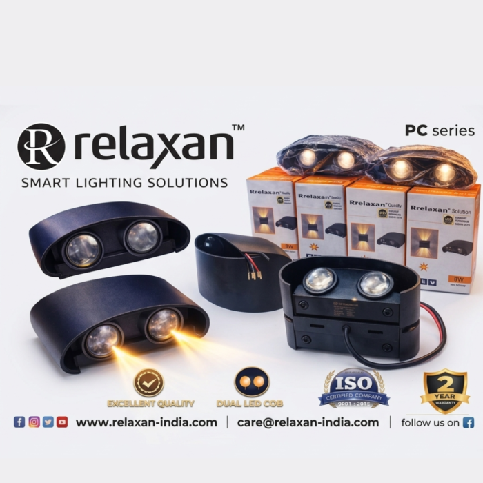 Relaxan Premium 8W Dual COB LED Wall Light (PC Series)