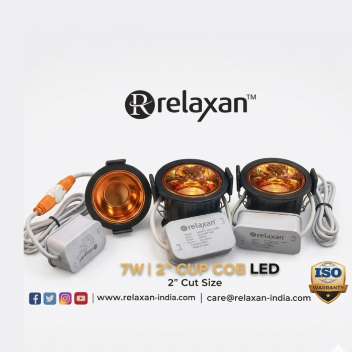 Relaxan Premium 7W 2" CUP COB LED Downlight